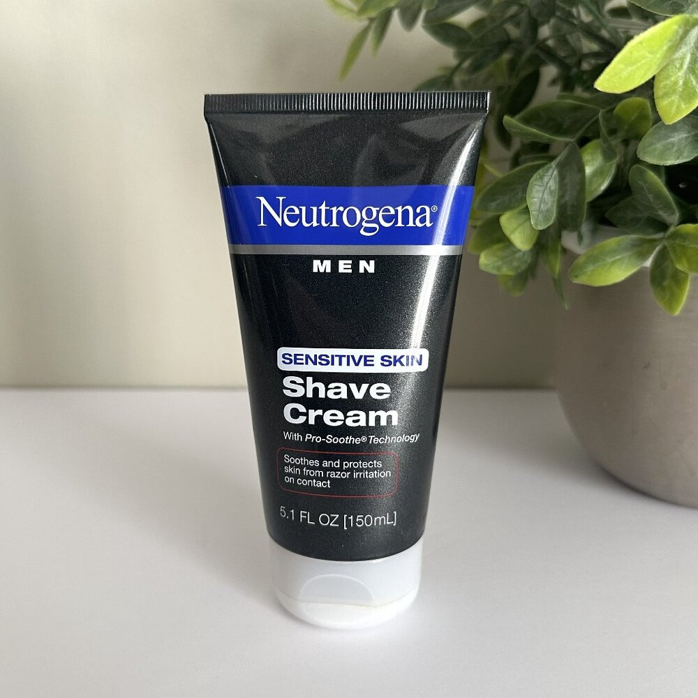 Neutrogena Men SENSITIVE Skin SHAVE CREAM 5.1 fl oz 150 mL with Pro-Soothe Tech